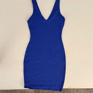 Casual Blue Sleeveless Dress